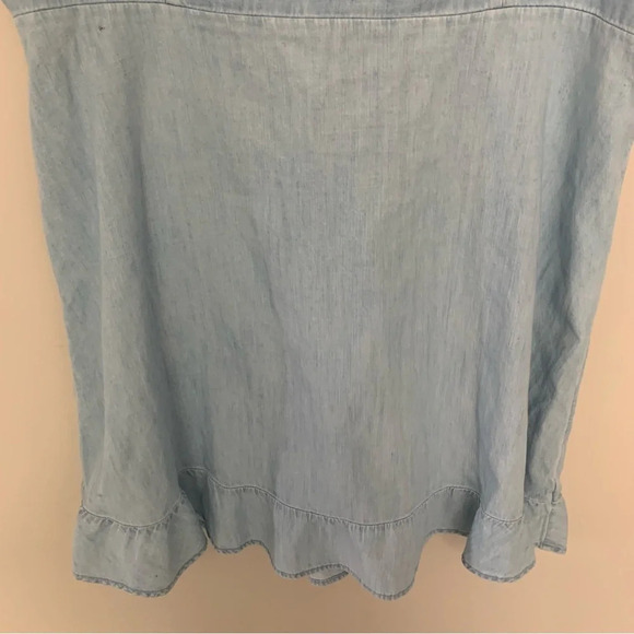 Old Navy Cotton Blue Chambray Mini Summer Dress XL - Picture 9 of 13
